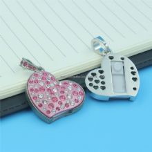 Crystal Heart Usb Stick Pen Drive Usb Flash Memory images