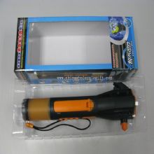 Emergency flashlight with emergency hammer images