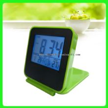 LED backlight desktop foldable cover calender clock images