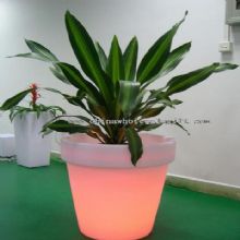 LED illuminated plastic flower lighting pot images