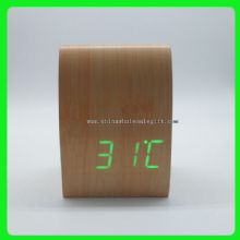 Reloj despertador madera de LED images
