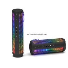 USB sd card portable wireless bluetooth speaker with light showing images