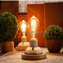 Vintage ceramic wooden  bulb table lamp images