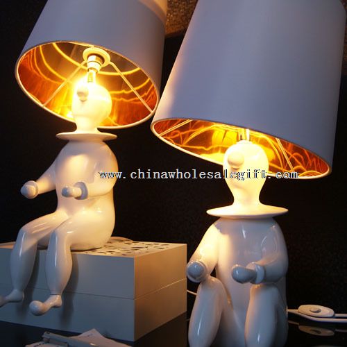 Lampa stołowa wyobraźnia dzieci pokój pajac