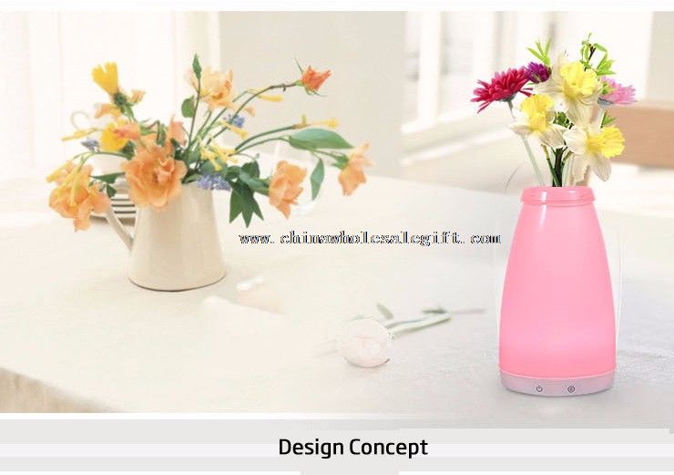 Lâmpada de mesa flor vaso olho proteção