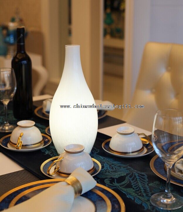 Glass wireless portable luminaire table lamp