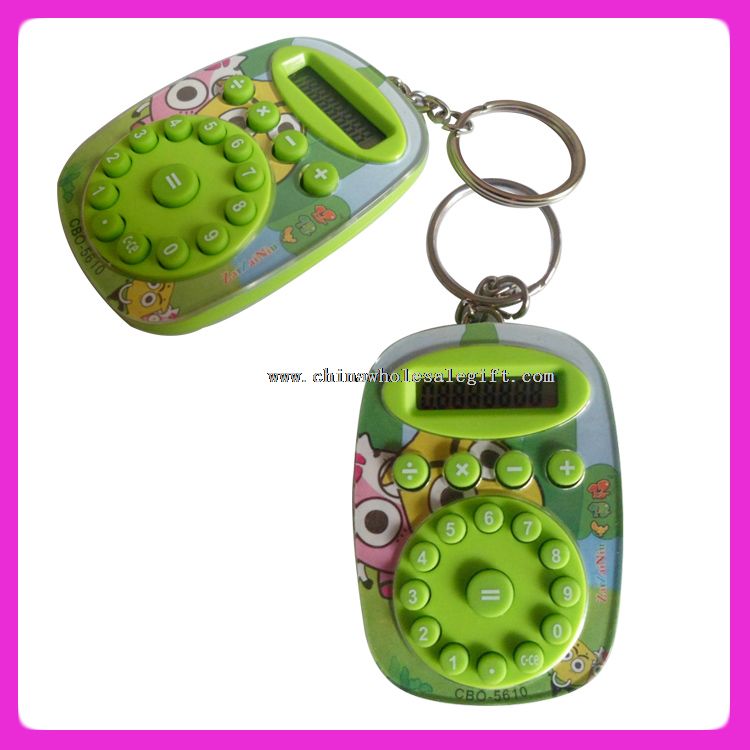 Key chain acrylic gift calculator