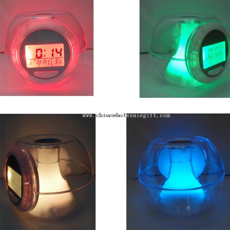Relógio de aromaterapia LED colorido