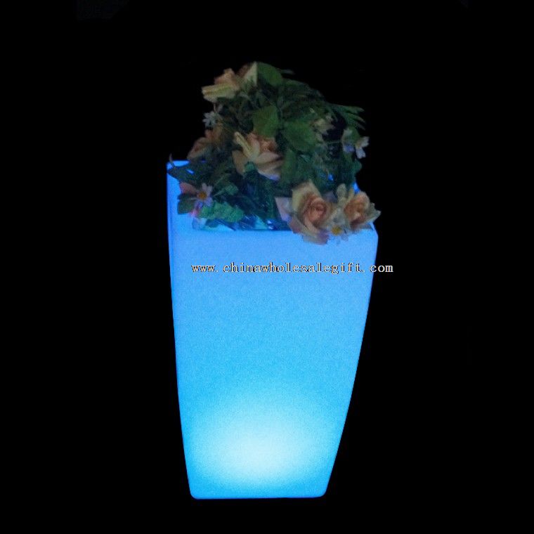 Iluminado para vasos de flores baratas de decorações ao ar livre