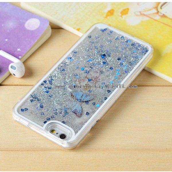 Liquid buttrerfly mobile phone case