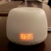 24v Clock Ultrasonic Air Cool Mist Essential Oil Humidifier With Led Light images