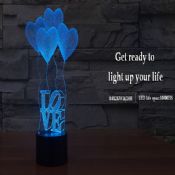 3D Led lampka nocna z miłości do ślubu images