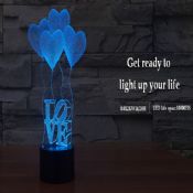 3D LED-uri Night Light cu dragoste pentru nunta images