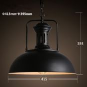 Black Round Plate Pendant Lamp images