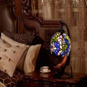 Lampa stołowa Europejskiej tiffany z Wisteria kot images