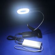 High lumens solar light battery powered LED clip light with magnifier light images