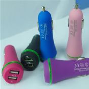 Usb car charger rubber surface with Cable images
