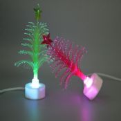 USB LED mini christmas fiber optic tree images