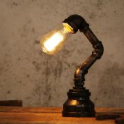 Retro stolní lampa litinová potrubí images