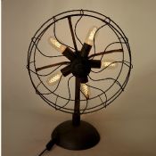 Vintage masa lambası Fan lambası images