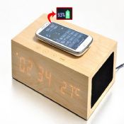 Wireless Charger Station with Bluetooth Speaker images