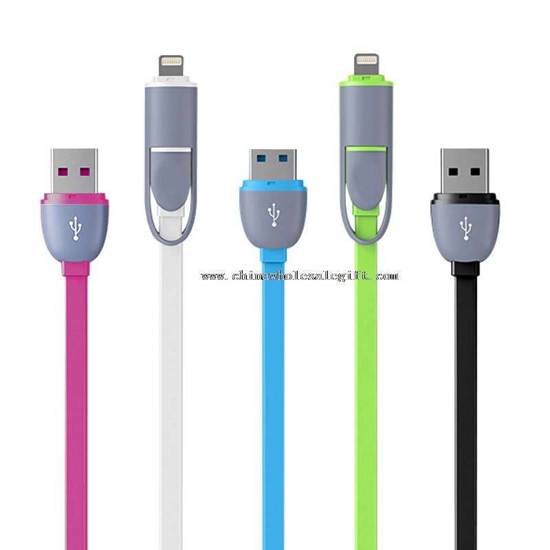 Micro USB kabel 2 in 1