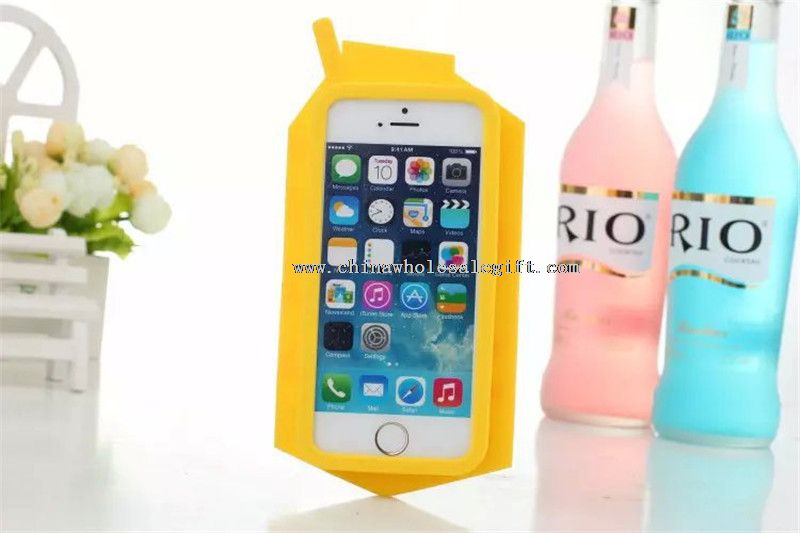 Milk bag cartoon silicone phone cases cover