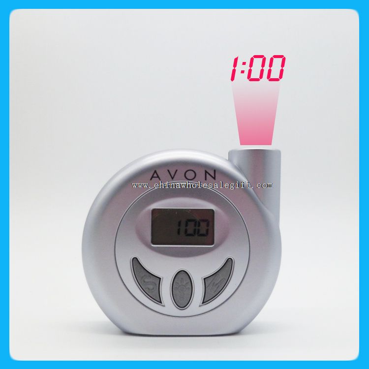 Jam alarm meja mini portable proyeksi