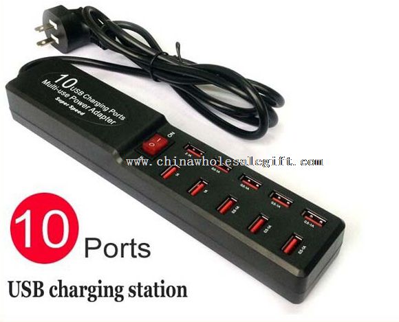 Adapteur de puissance de 10 ports charge d'usb multi usages