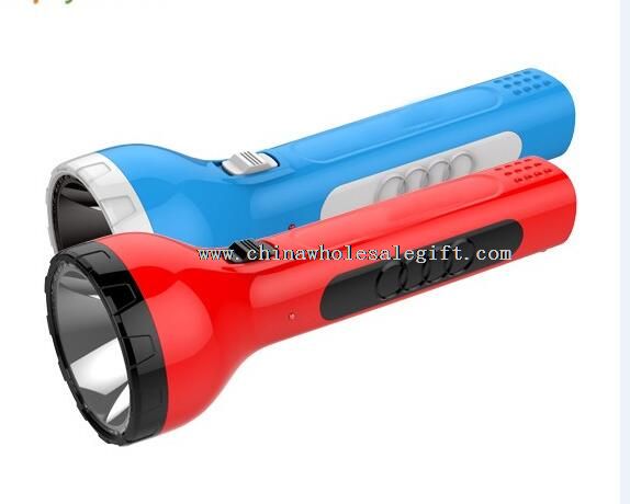 Plastic rechargeable led flashlight