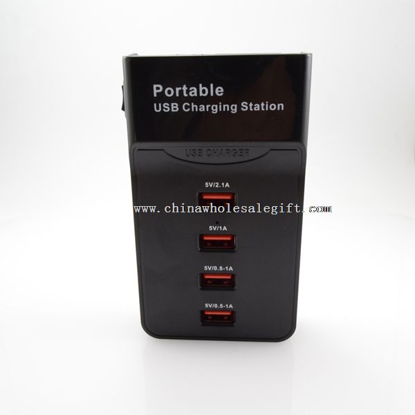 Portable 4 USB Charging Ports