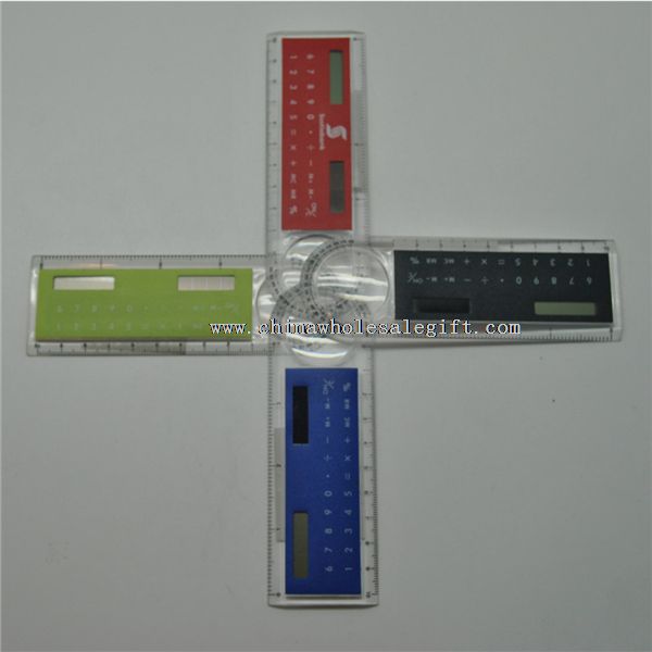 Ruler calculator with magnifier
