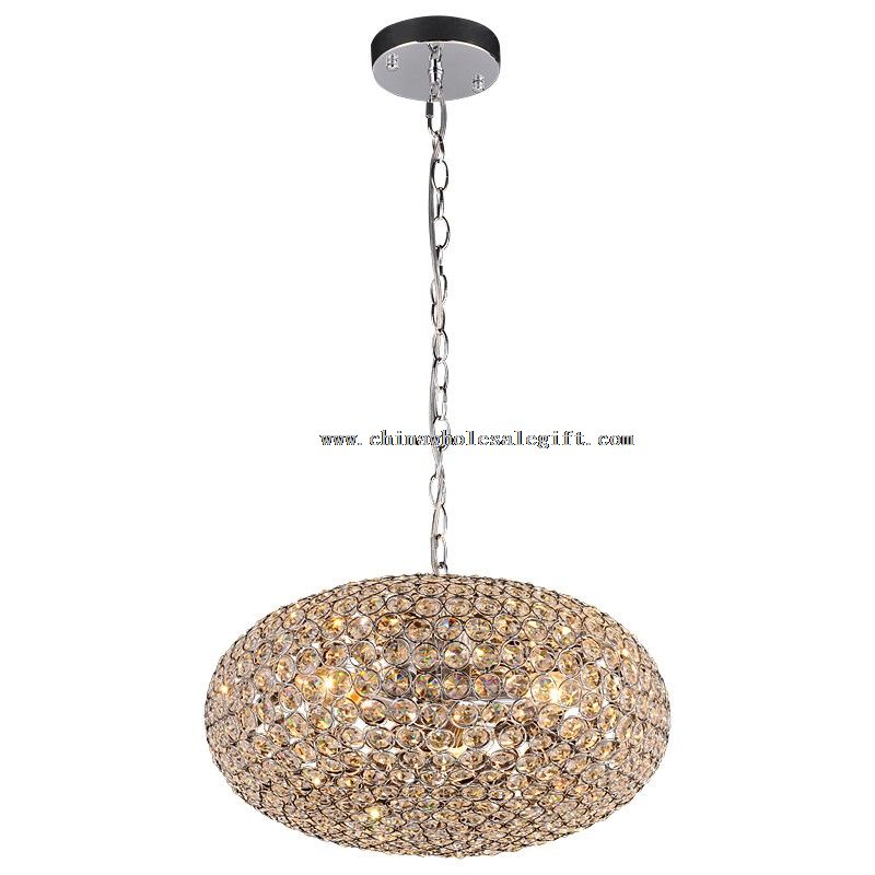 Silver or gold color big ball crystal pendant lamp