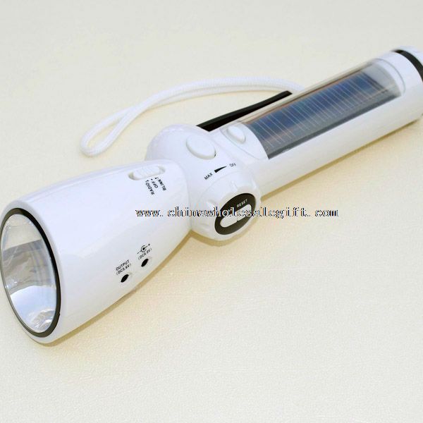 Solar Dynamo Torch With Dynamo Emergency Charger