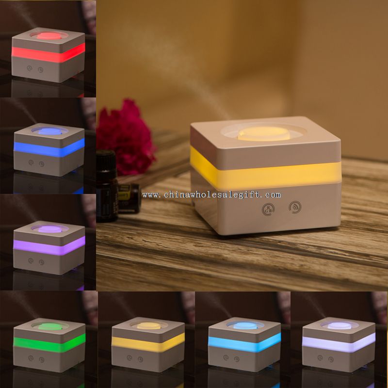Square Shape 5V 120ML Fragrance Electric Diffuser With Mood Light