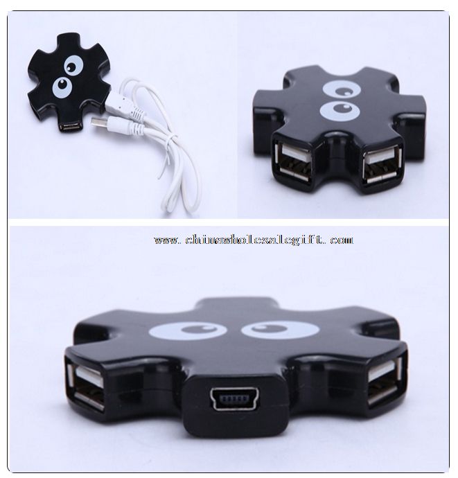 Star 2.0 USB-Hub med 4 Port