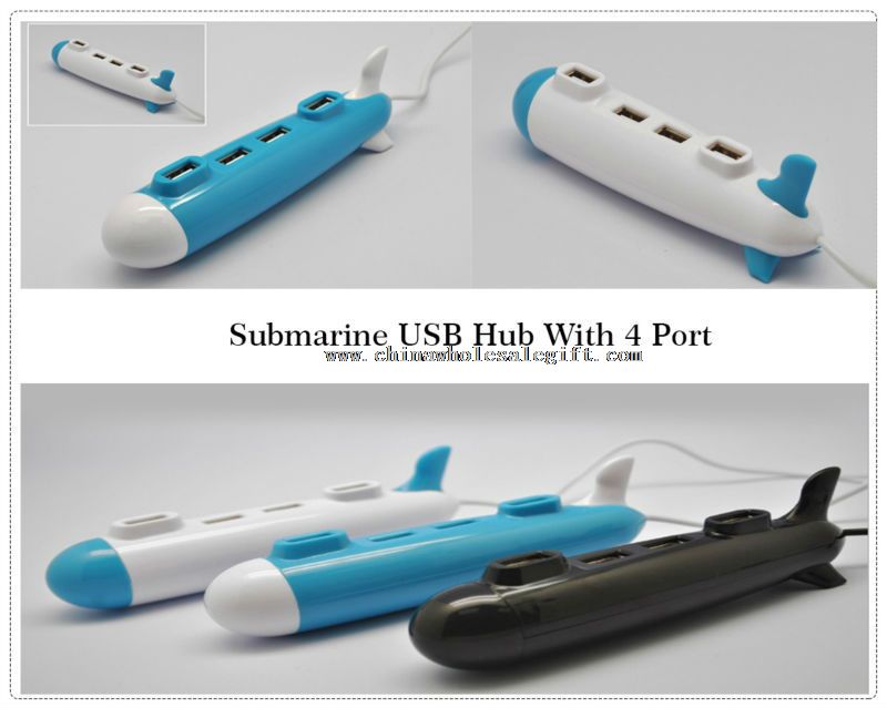 Ubåten USB-HUB med 4 porter