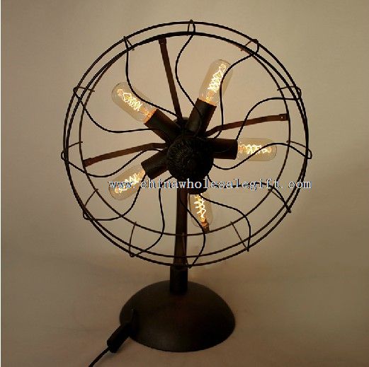Vintage Table Lamp Fan Lamp