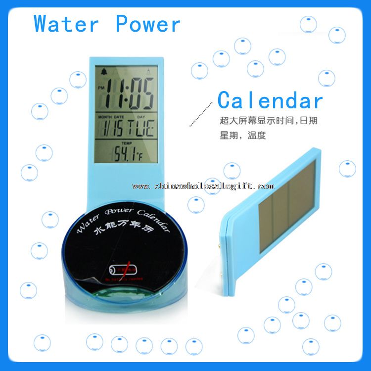 Water power digital clock