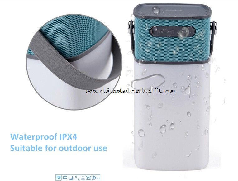 Impermeável de alto-falante Bluetooth com lanterna led