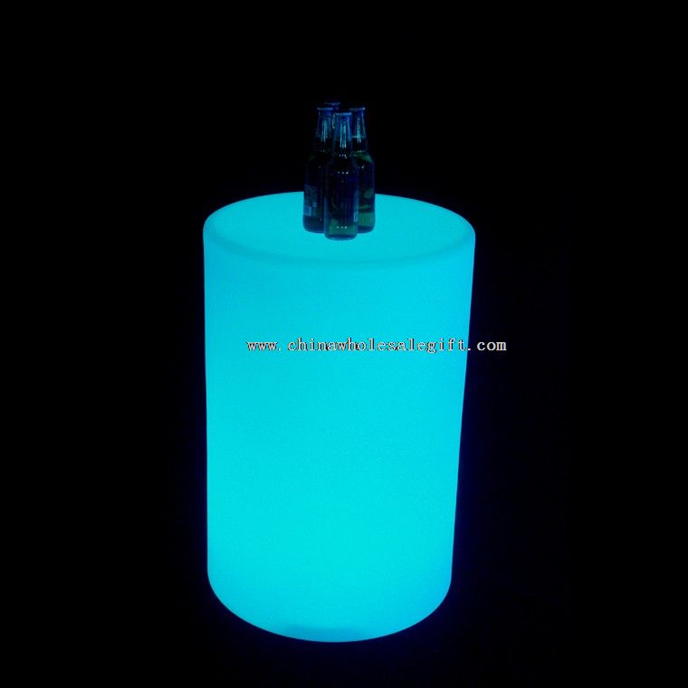Waterproof led coffee and cocktail color changing cylinder table