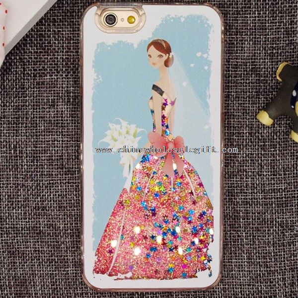 Hochzeit Kleid Liquid Glitter Phone Case