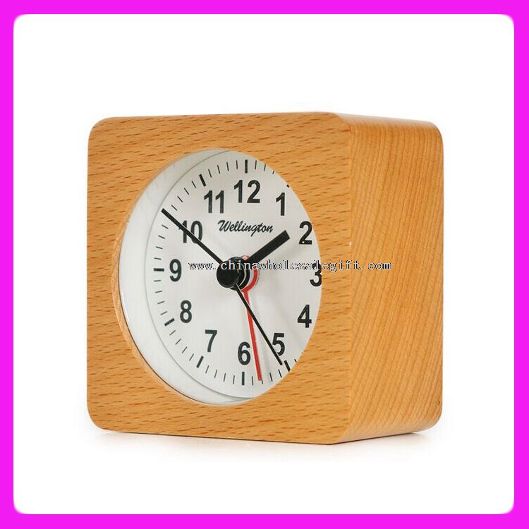 Reloj despertador madera
