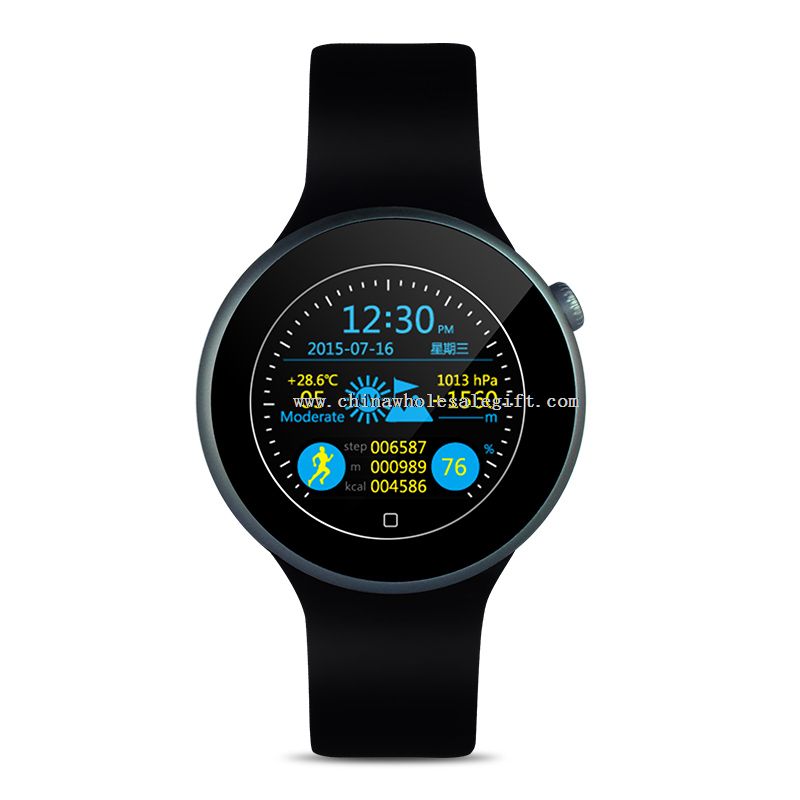 Elegantní všechny roung bluetooth inteligentní hodinky pro IOS a Android