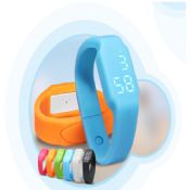 electronic bracelet 3d pedometer watch with LED light images
