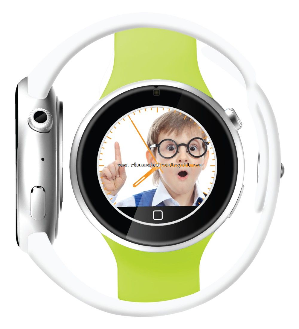Round smart watch phone compatiable IOS and Android