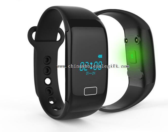 elegante pulsera con bluetooth y monitor de ritmo cardiaco