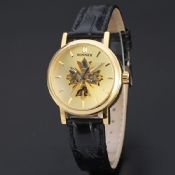 genuine leather strap watch images