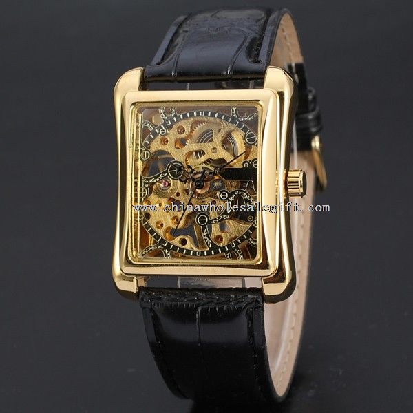Mechanical Classic Automatic Skeleton Stainless Steel Mens Dress Watch