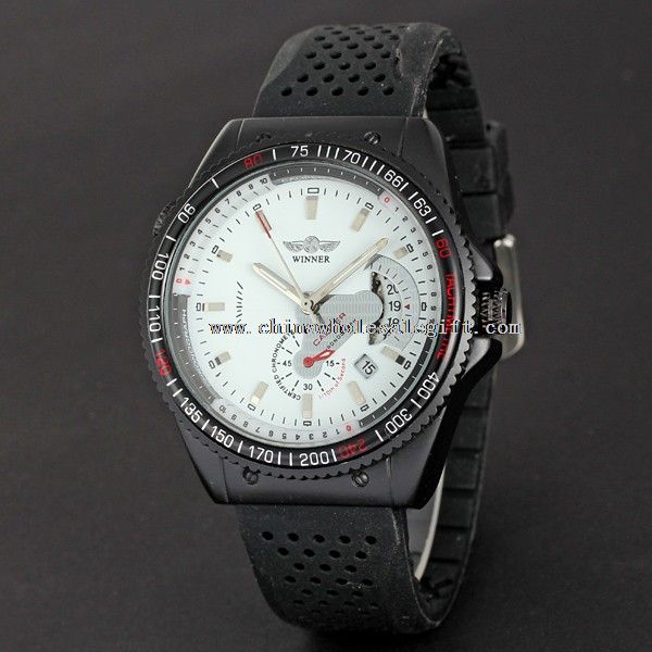 mechanical watches with silicone band